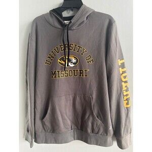 Authentic Brand University of Missouri Mizzou Tigers Gray Hoodie - Men's Medium